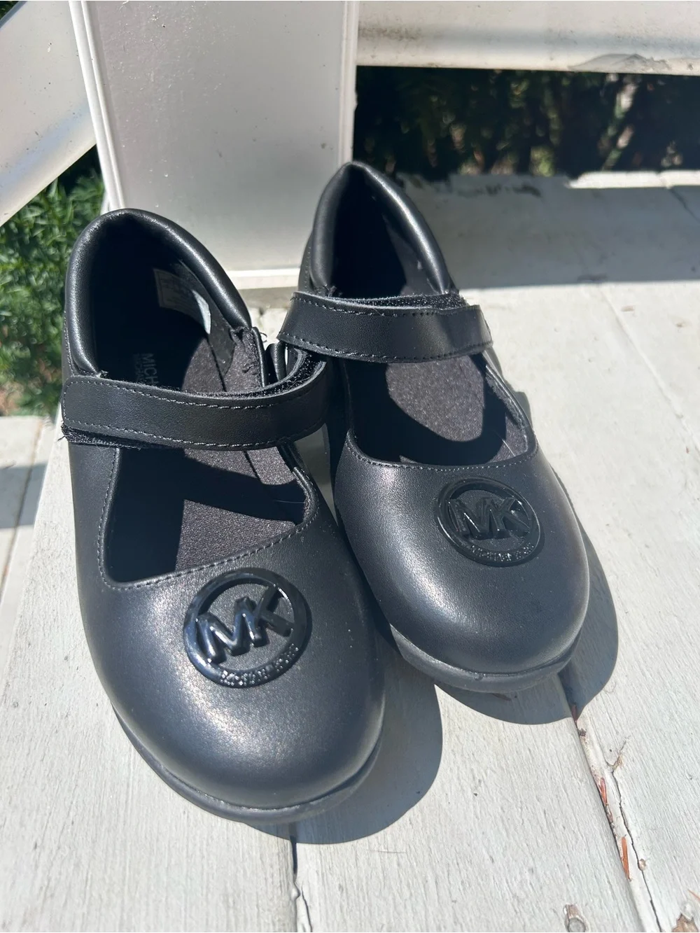 NWOT Michael Kors Black Girls' Mary Jane Dress Shoes with MK Logo